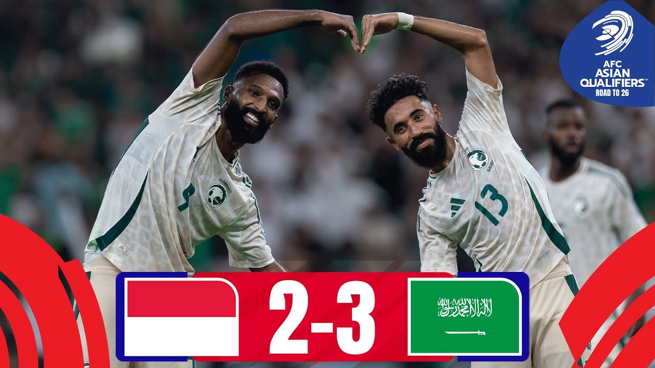 #ไฮไลท์ฟุตบอล [ อินโดนีเซีย 2 - 3 ซาอุดีอาระเบีย ] ฟุตบอลโลก รอบคัดเลือก โซนเอเชีย 2025/9.10.68