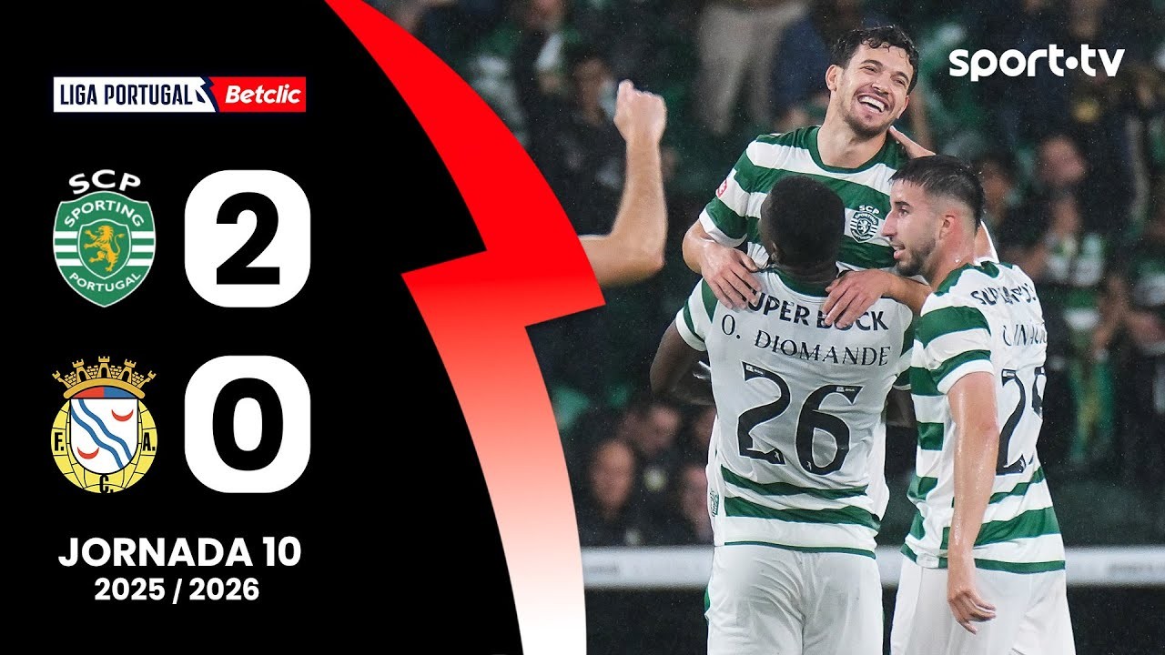 #ไฮไลท์ฟุตบอล [ สปอร์ติ้ง ลิสบอน 2 - 0 เอฟซี อัลแวร์ก้า ] พรีไมร่า ลีก้า โปรตุเกส 2025/1.11.68