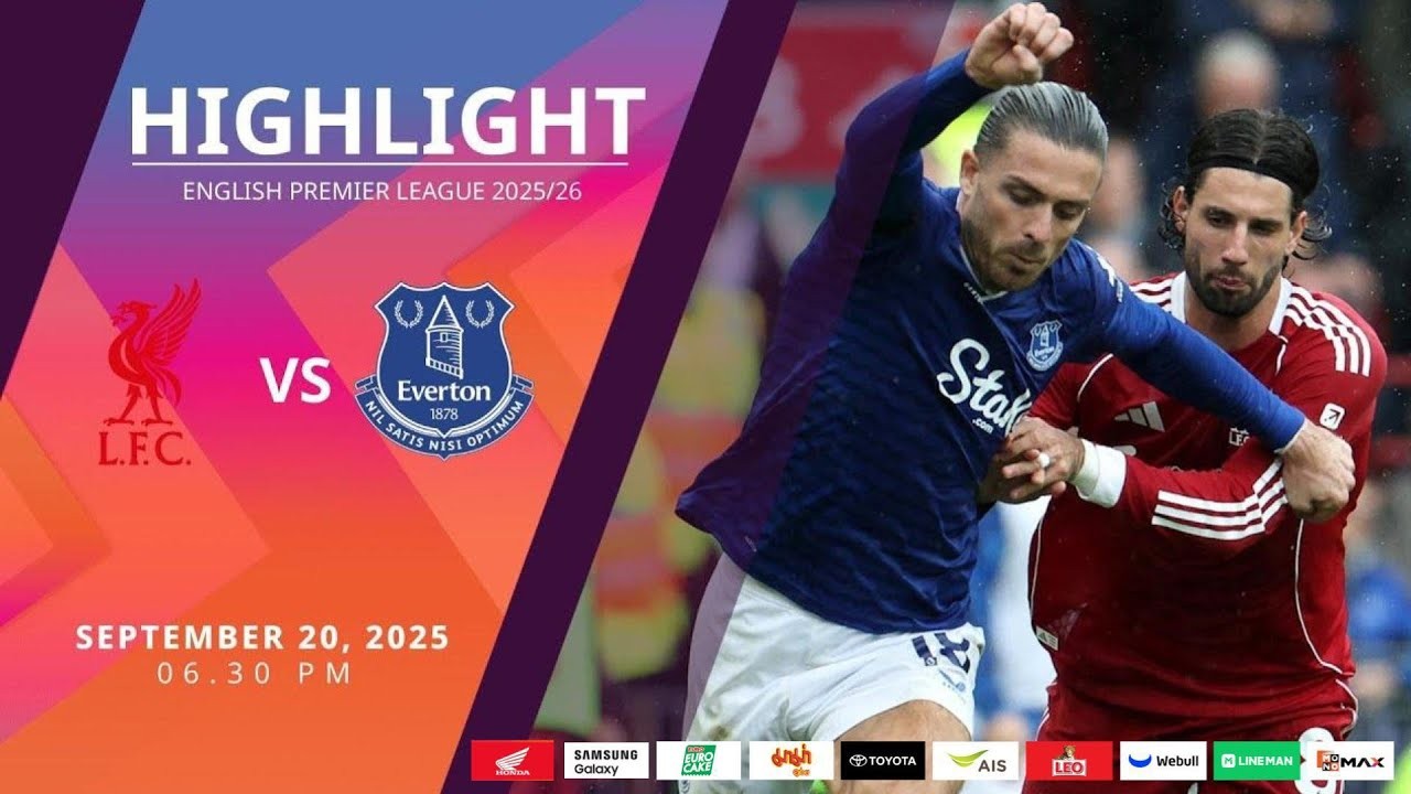 #ไฮไลท์ฟุตบอล [ ลิเวอร์พูล 2 - 1 เอฟเวอร์ตัน ] พรีเมียร์ลีก อังกฤษ 2025/21.9.68