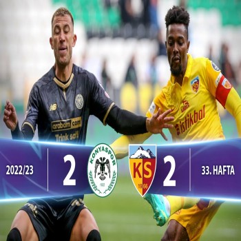 #ไฮไลท์ฟุตบอล [ คอนยาสปอร์ 2 - 2 เคย์เซริสปอร์ ] ตุรกี ซุปเปอร์ลีก